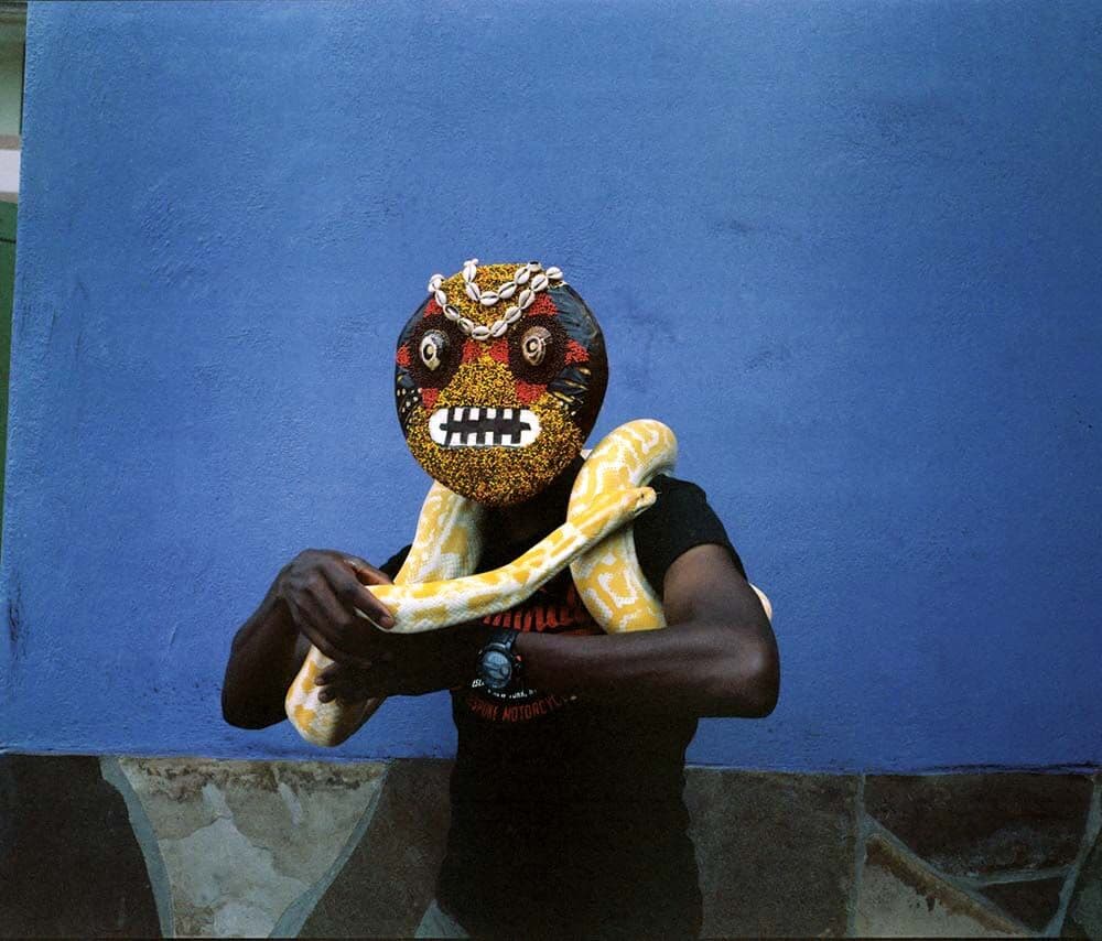 Toufic Beyhum, Amoji Mask Grimace with snake, 2017-2018. ©Toufic Beyhum