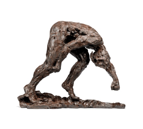 Dylan Lewis, Male trans-figure I maquette, 2009. Bronze sculpture, 60.5 x 77.5 x 24.1cm. Courtesy of the artist & Christie's.