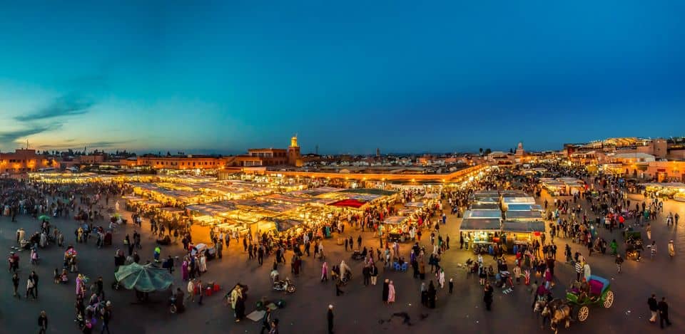 Celebratory events had already been planned for Marrakesh. Photograph: Thomas Lipke