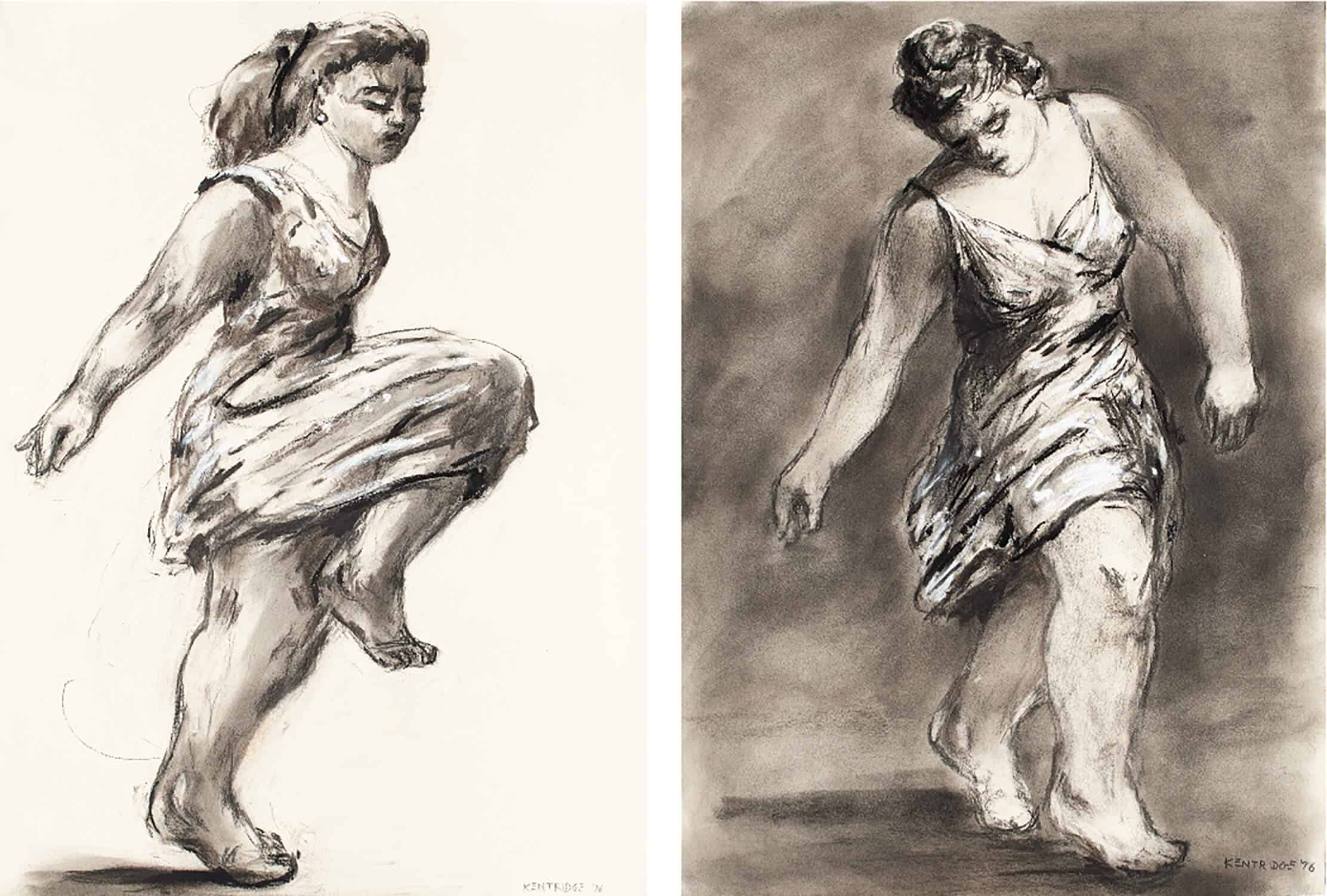 William Kentridge, Dancer Twice (dark and light), 1996 | Estimate: R 1 900,000 – R 2 400 000