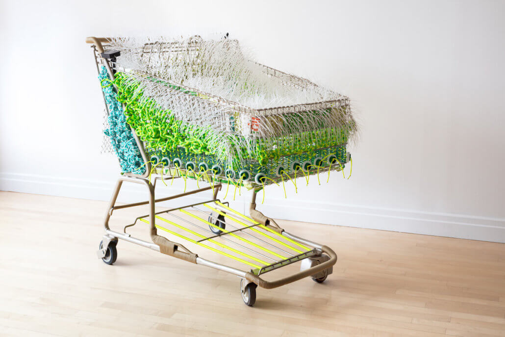 Theda Sandiford, Wide Load: Baggage Cart from the Emotional Baggage Cart series, 2021. Courtesy of MoCADA. Photographer: April Tracey