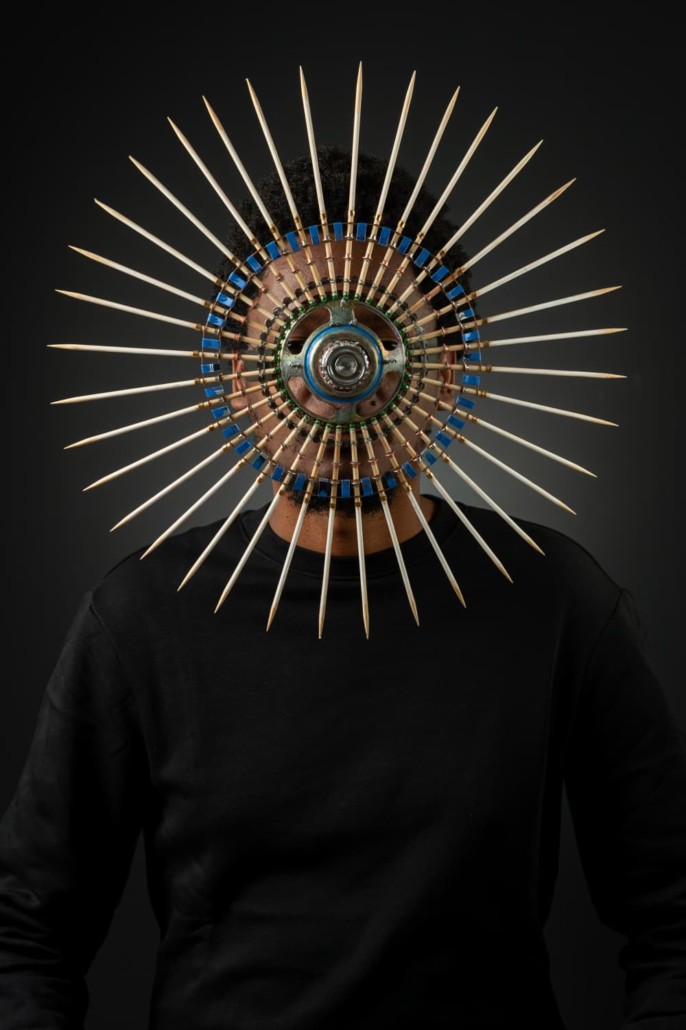Cyrus Kabiru Cyrus Kabiru, Wearing European Masks, 2021 AKKA Project Fine Art Archival Print on FineArtPaper 310grs, 100% cotton rag paper  70 x 70